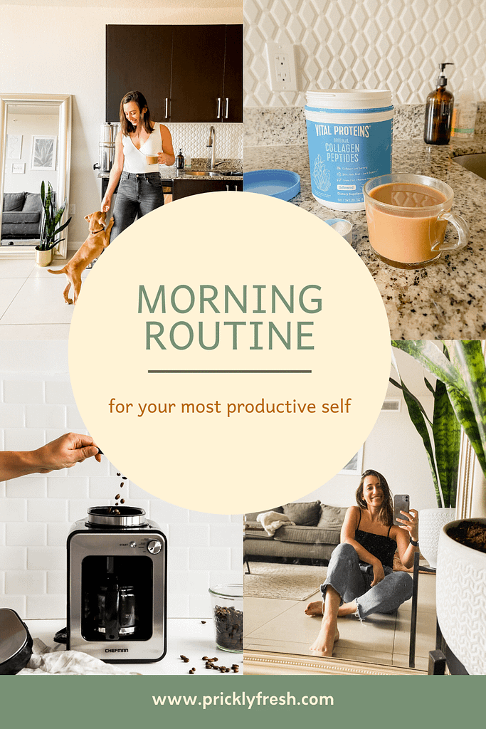 productive morning routine graphic