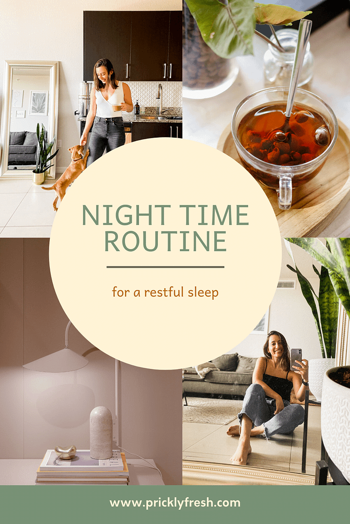 night time routine graphic