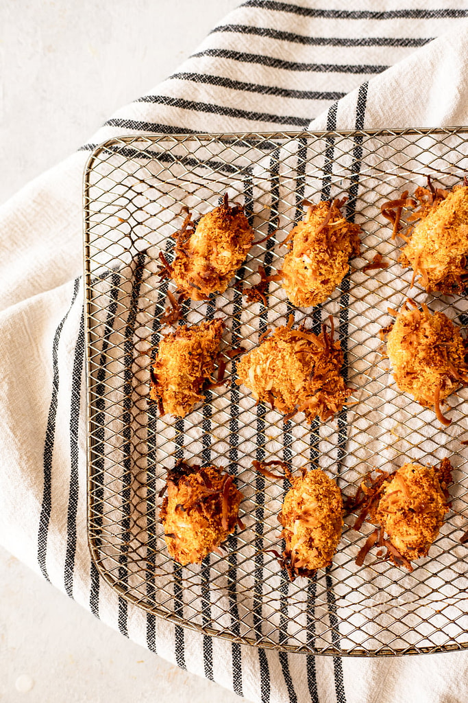 Air Fryer Chicken Nuggets with Crispy Coconut Breading